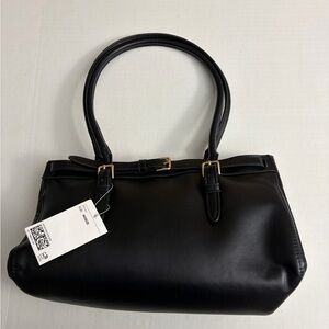 H&M Black Shoulder Bag with Buckle Detail